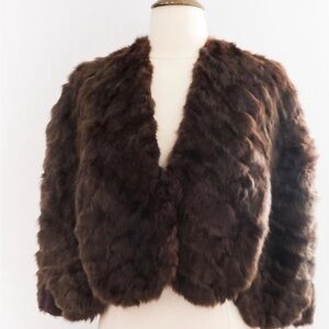 Vintage *Real* Rabbit Fur Capelette